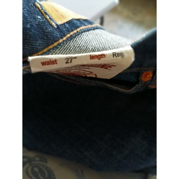 Red Engine Vintage Y2K  Blue Denim Bootcut Jeans NWT  27 - Picture 11 of 16